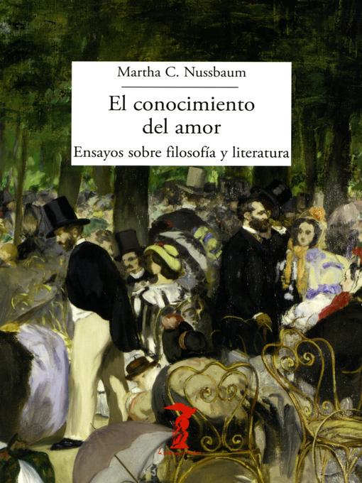 Title details for El conocimiento del amor by Martha C. Nussbaum - Wait list